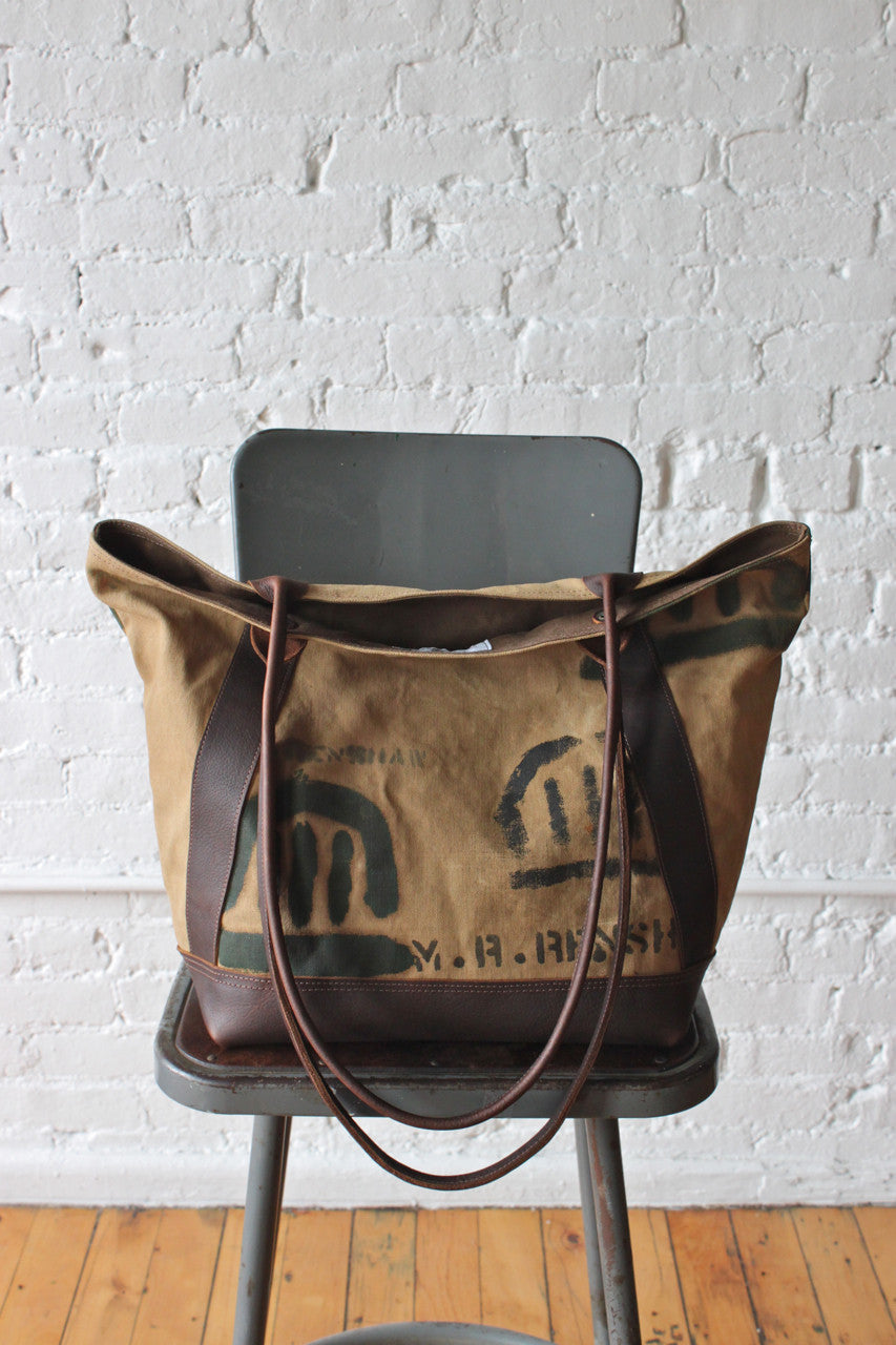 WWII era Canvas Carryall