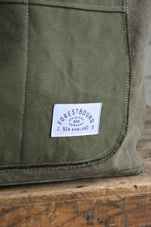 WWII era Military Canvas Pocket Tote Bag
