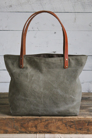 WWII era Military Canvas Pocket Tote Bag