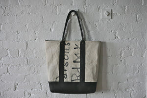 WWII era Canvas & Leather Carryall