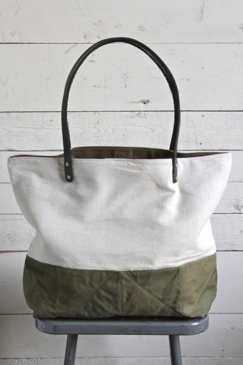 WWII era Quilted Tote Bag
