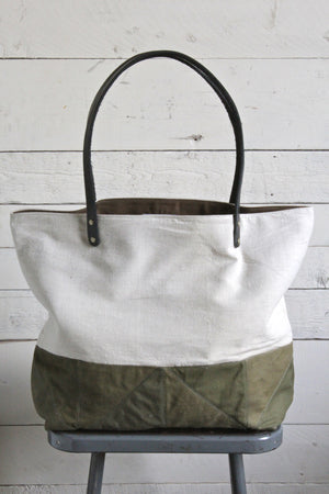 WWII era Quilted Tote Bag