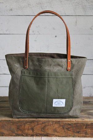 WWII era Military Canvas Pocket Tote Bag