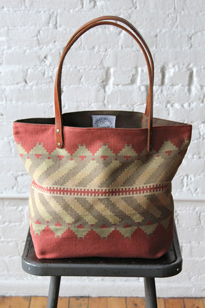 1950's era Santa Fe Woven Tote Bag