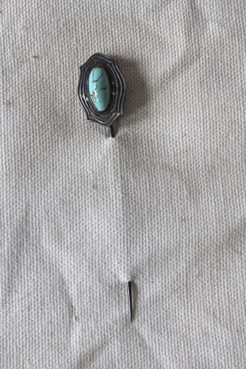 Turn of the Century Turquoise Stickpin