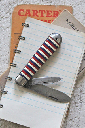 Striped Pocket Knife