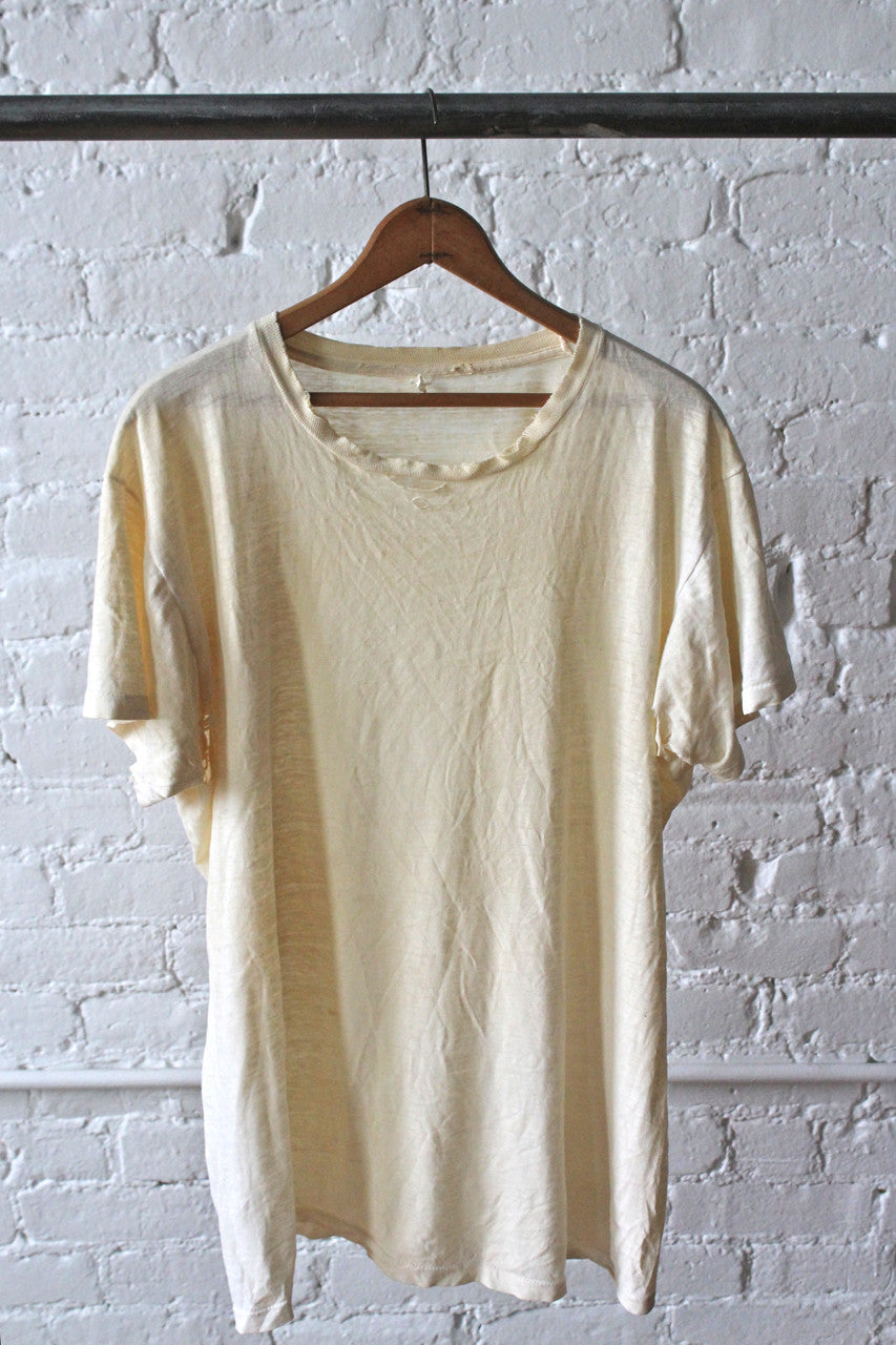 White Worn In T Shirt